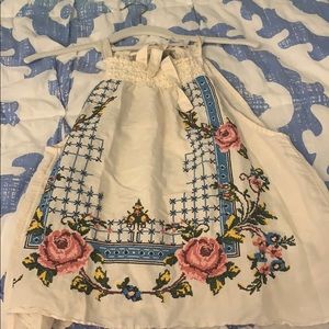 Free people floral tank top